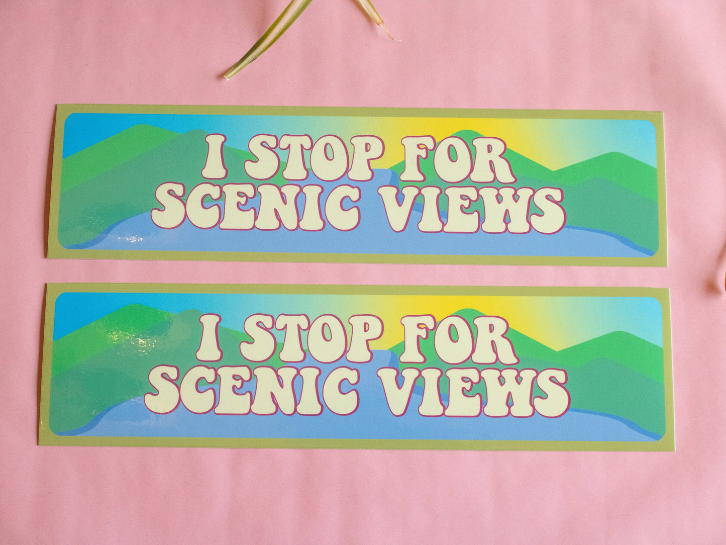 I Stop for Scenic Views Bumper Magnet