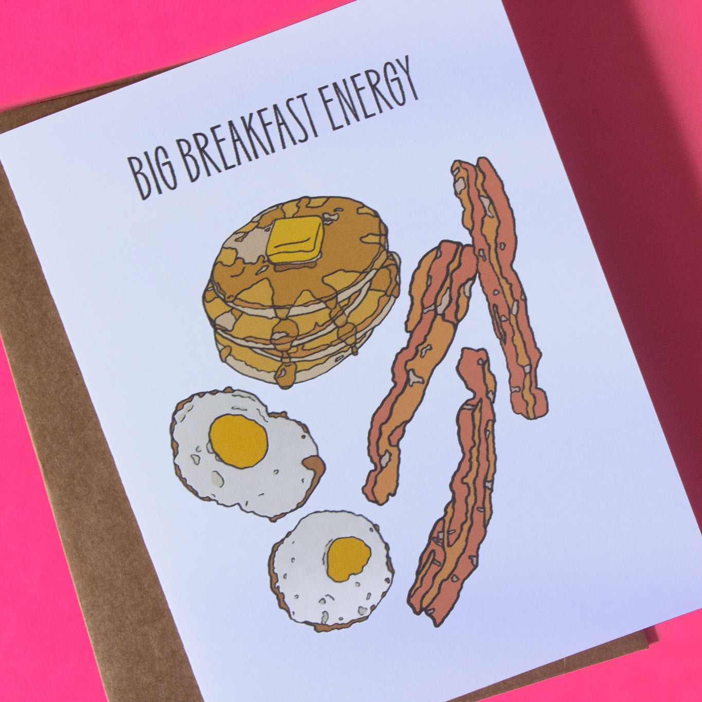 Big Breakfast Energy Greeting Card