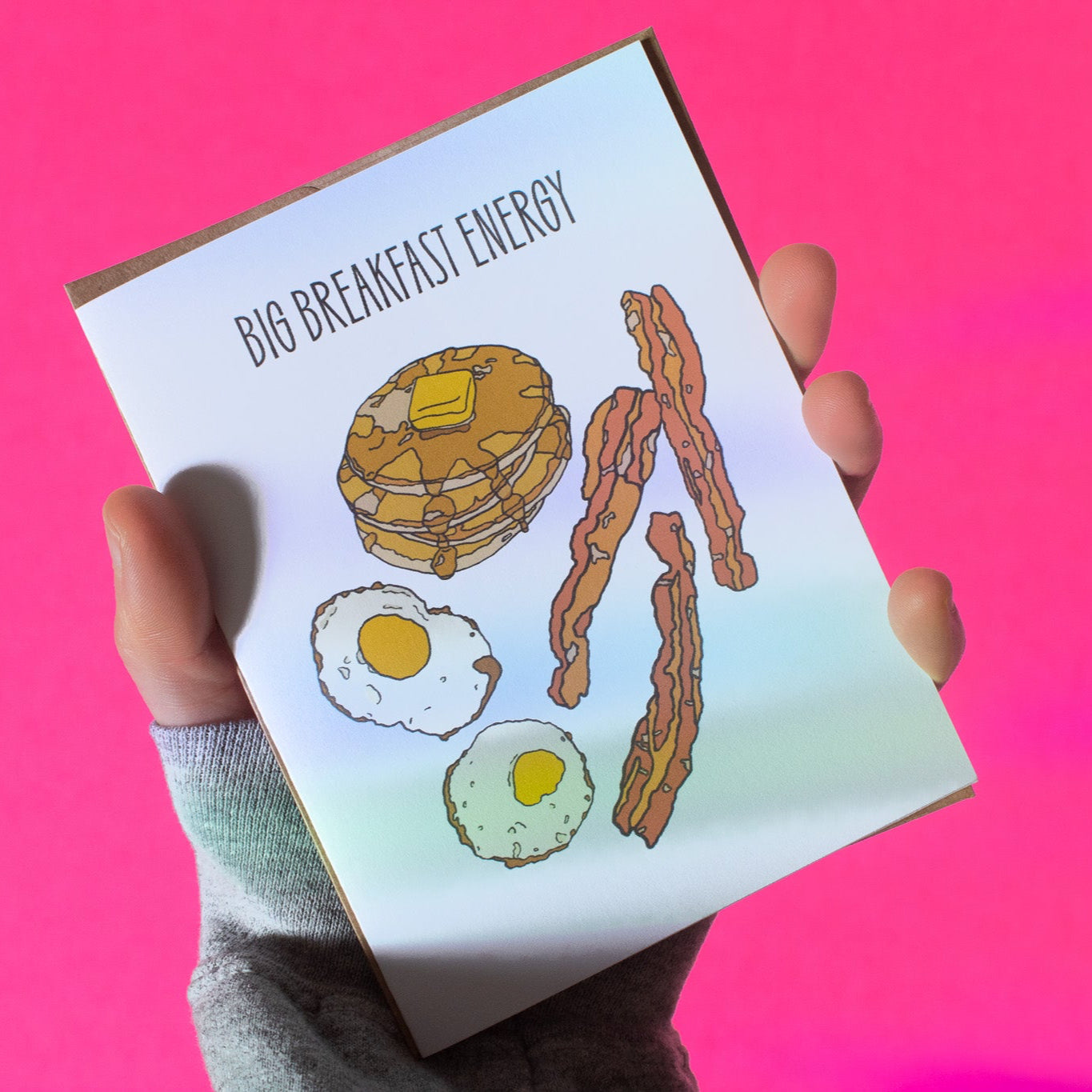 Big Breakfast Energy Greeting Card