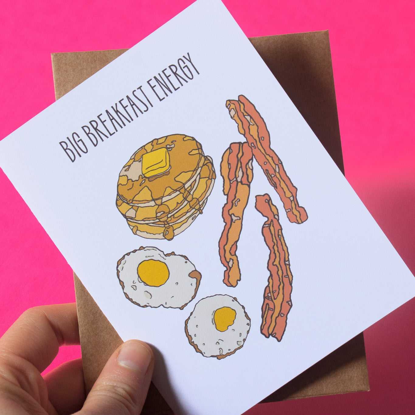 Big Breakfast Energy Greeting Card
