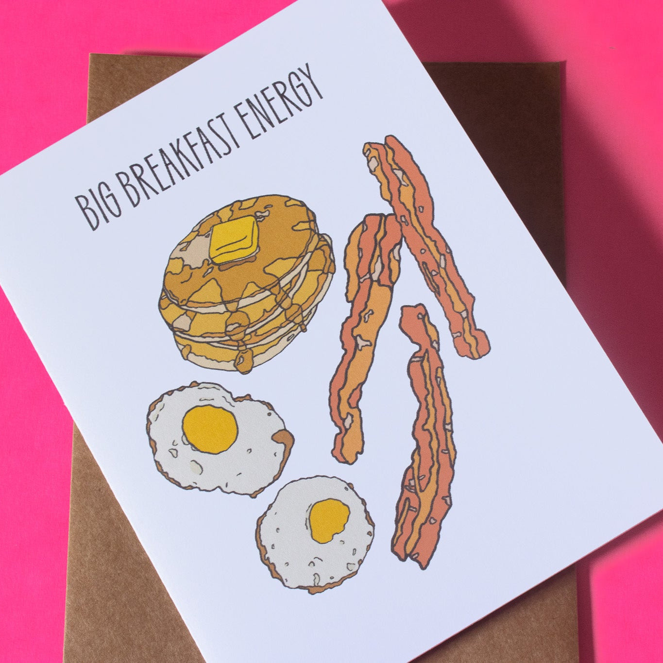 Big Breakfast Energy Greeting Card