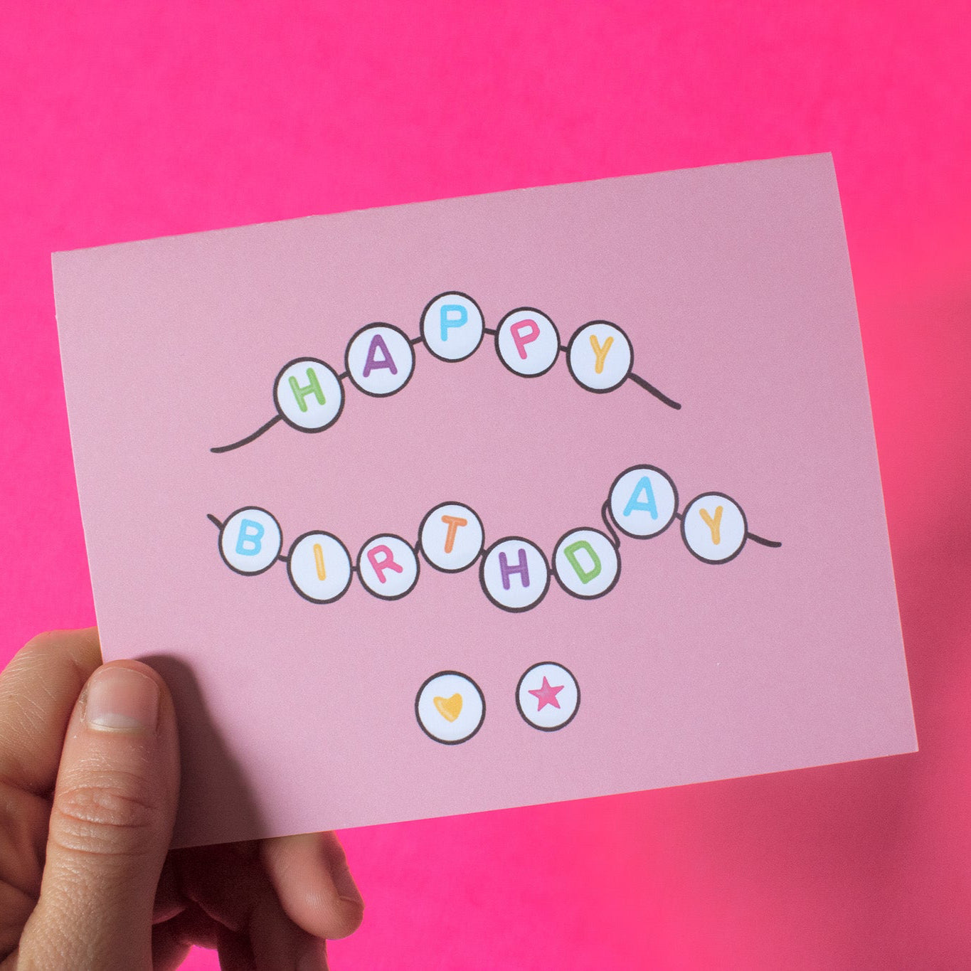 Birthday Friendship Bracelet Greeting Card