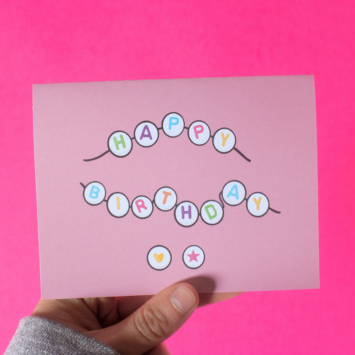 Birthday Friendship Bracelet Greeting Card