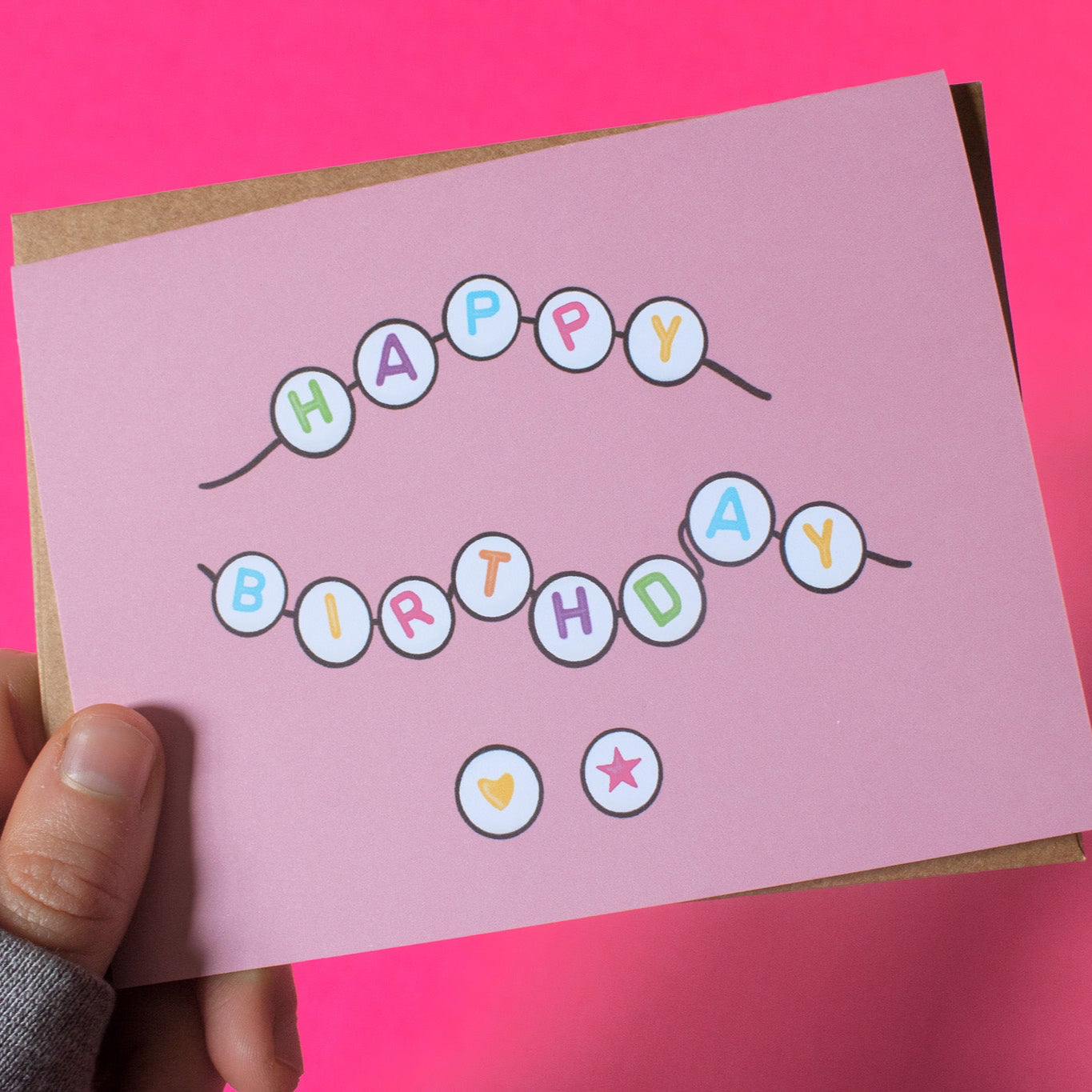 Birthday Friendship Bracelet Greeting Card