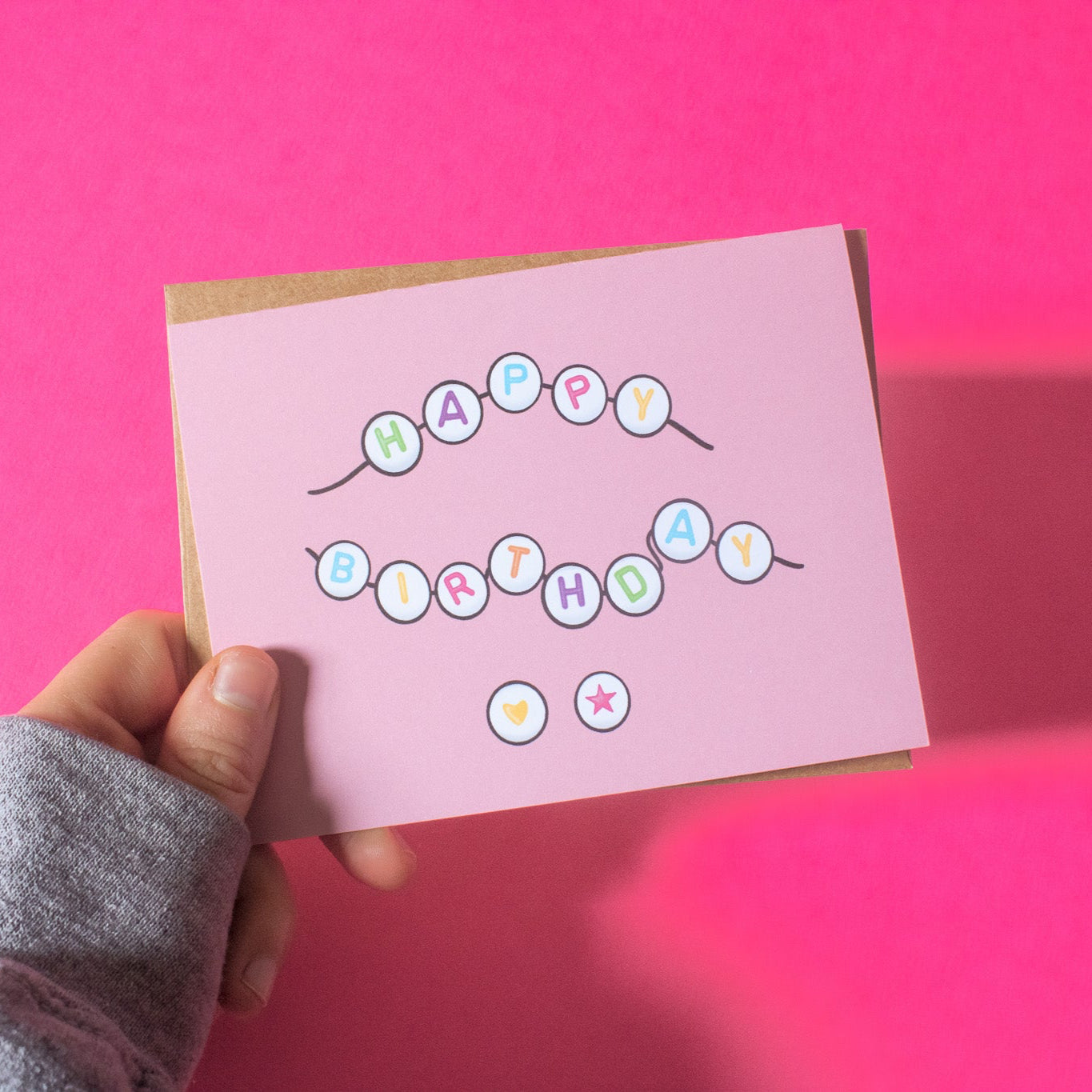 Birthday Friendship Bracelet Greeting Card