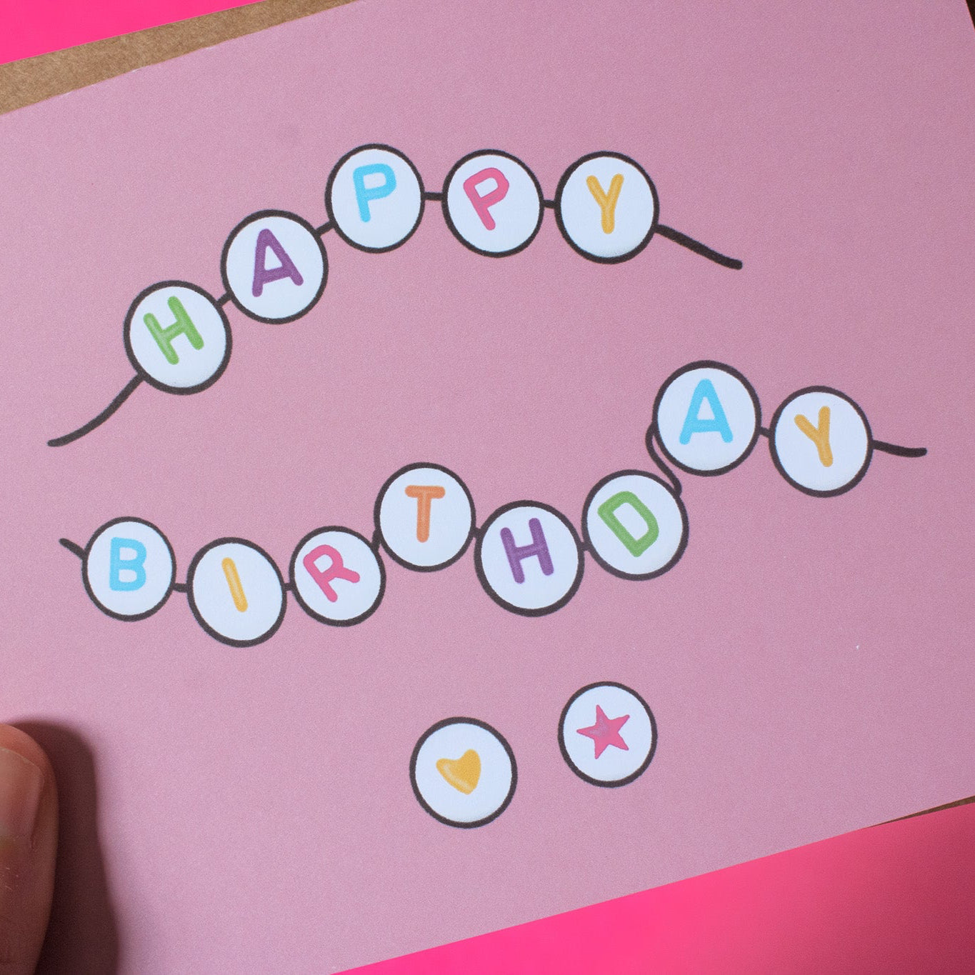 Birthday Friendship Bracelet Greeting Card
