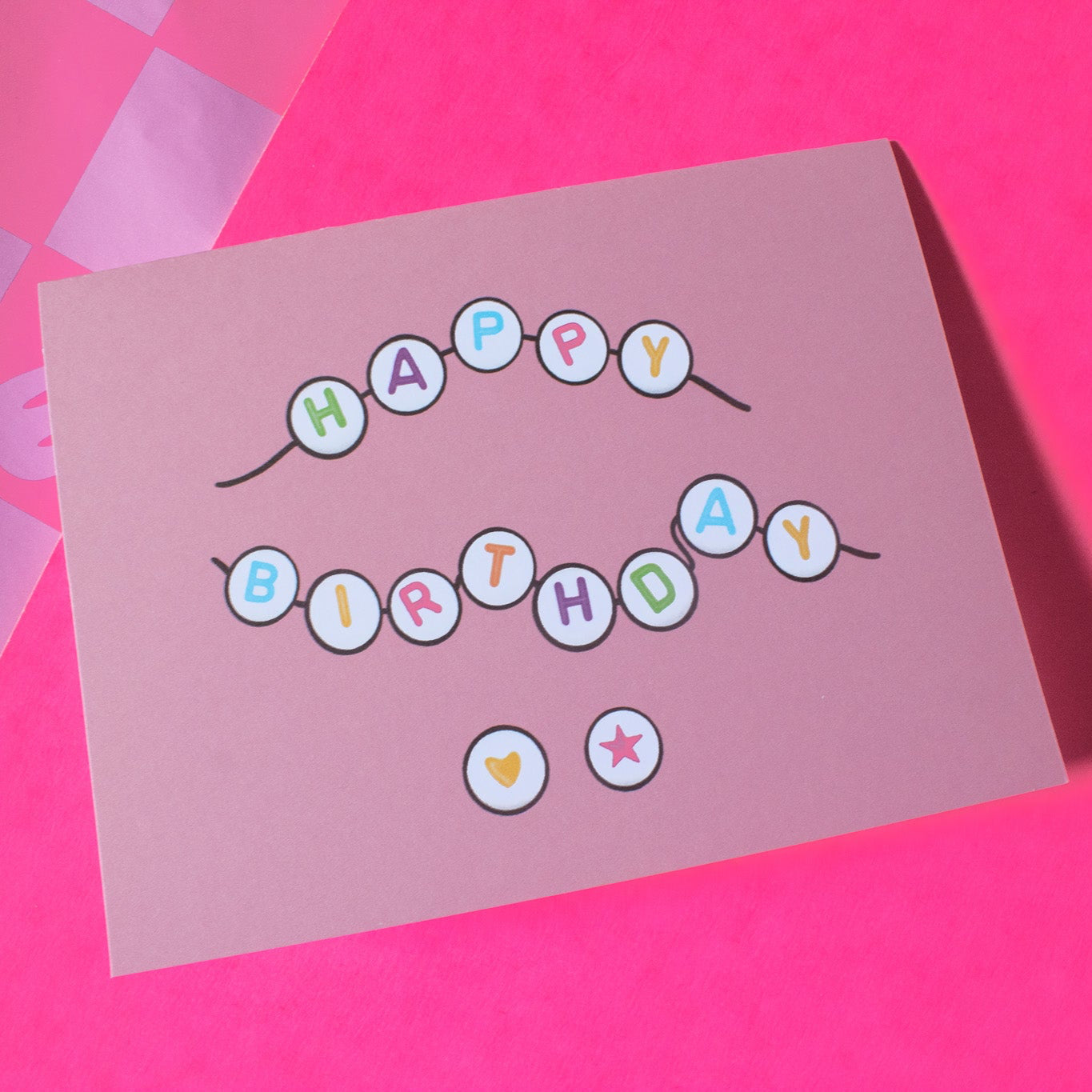 Birthday Friendship Bracelet Greeting Card