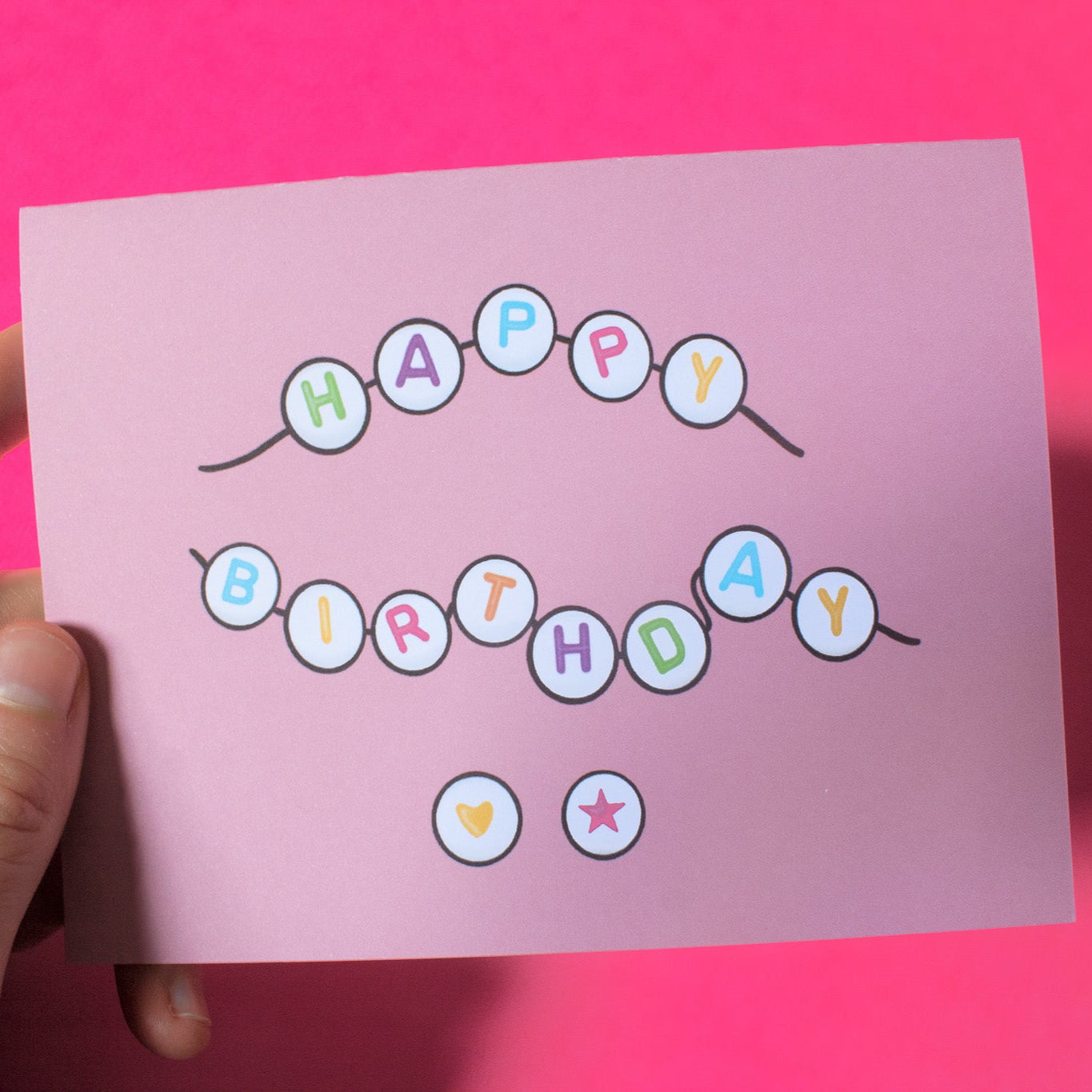 Birthday Friendship Bracelet Greeting Card
