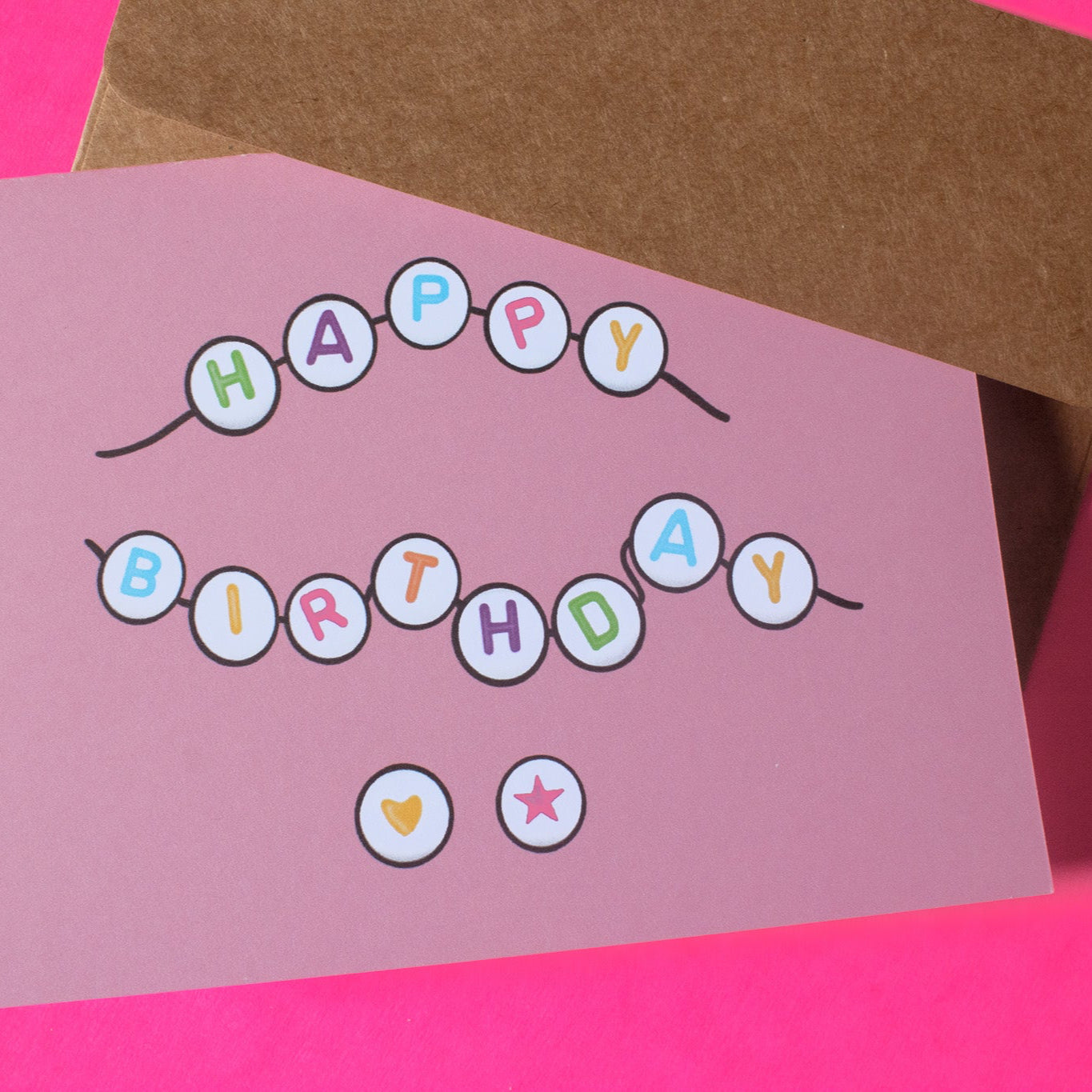Birthday Friendship Bracelet Greeting Card