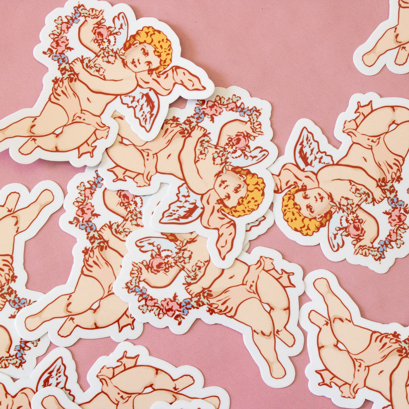 Cherub Angel Vinyl Sticker