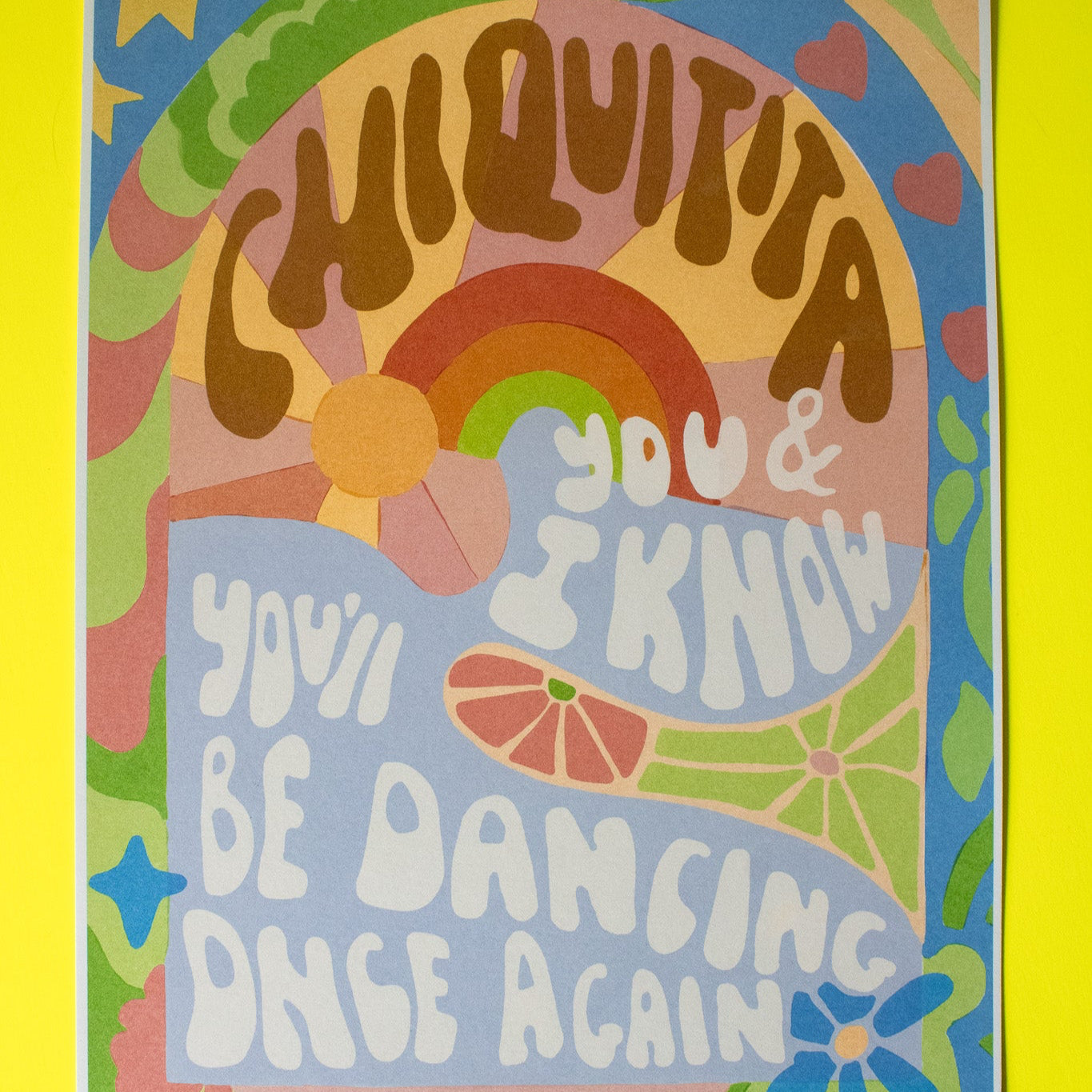 Chiquitita 70s Disco Wall Art Print
