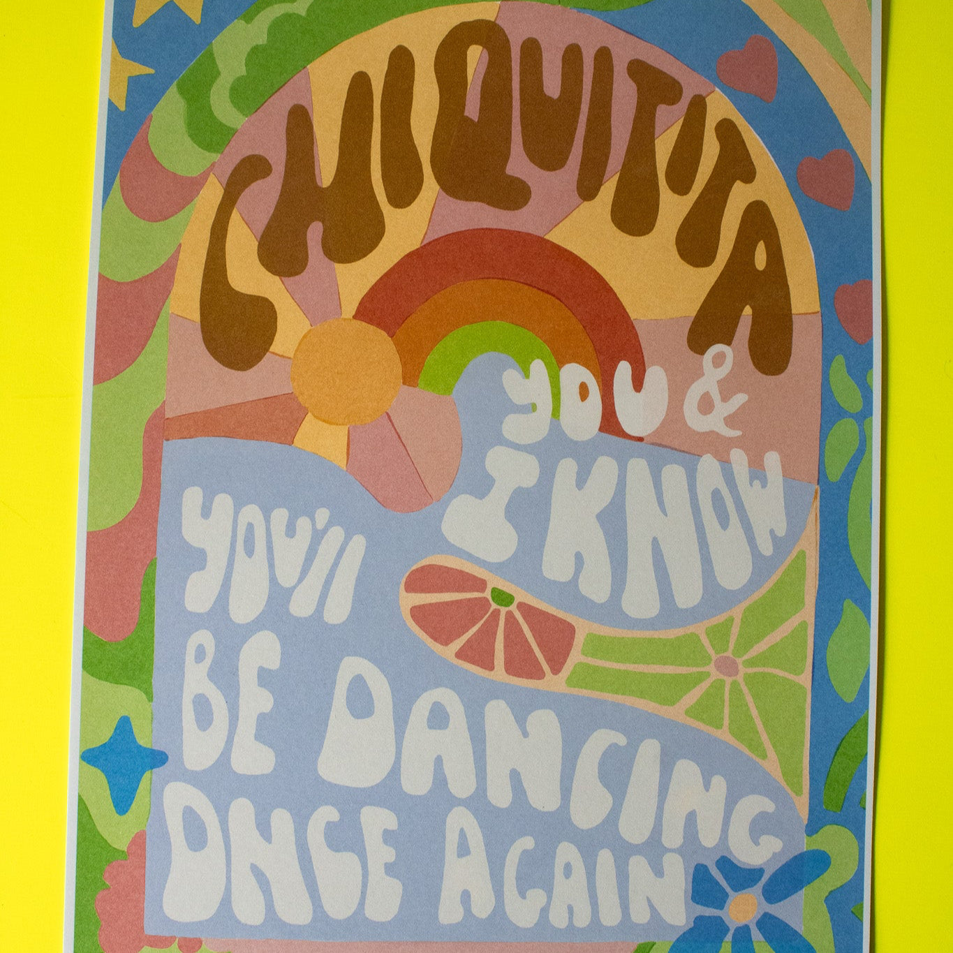 Chiquitita 70s Disco Wall Art Print