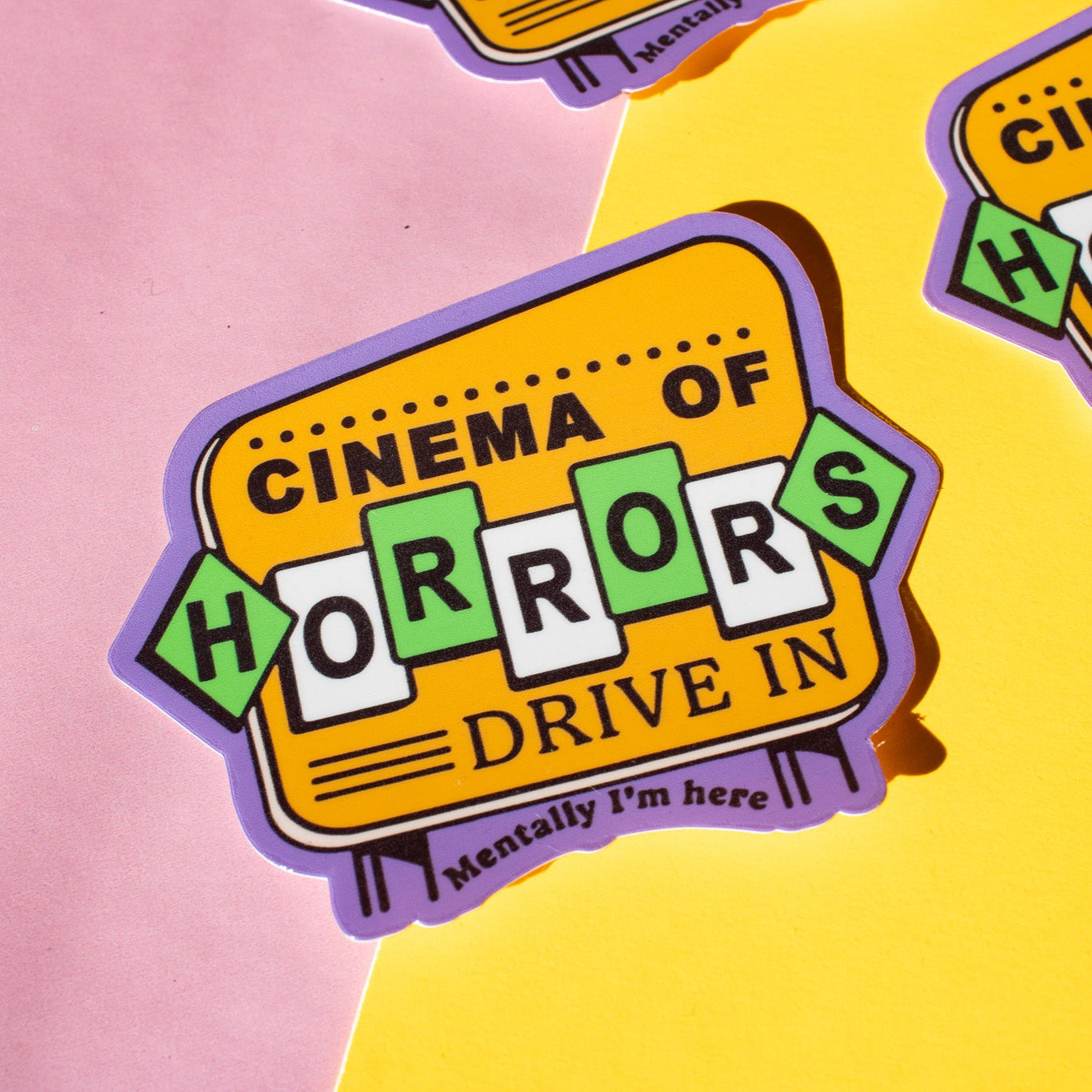 Cinema of Horrors Vinyl Sticker