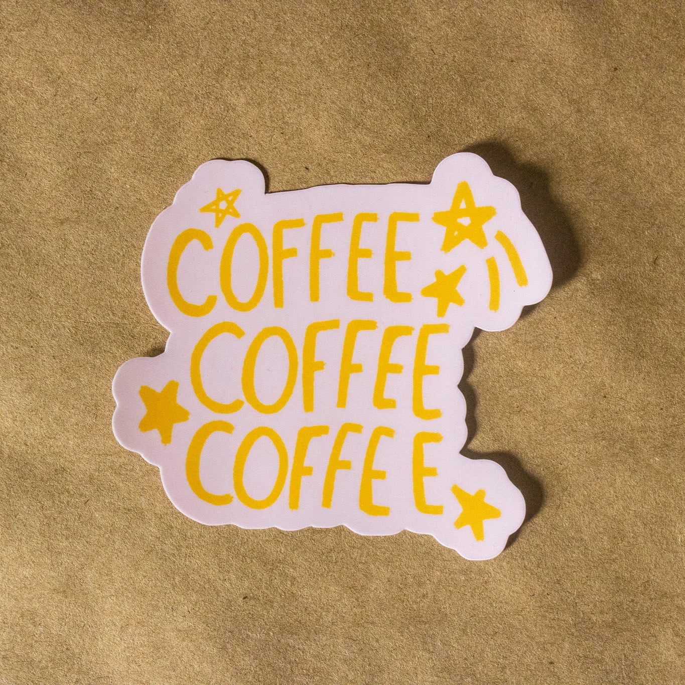 Coffee Coffee Coffee Vinyl Sticker