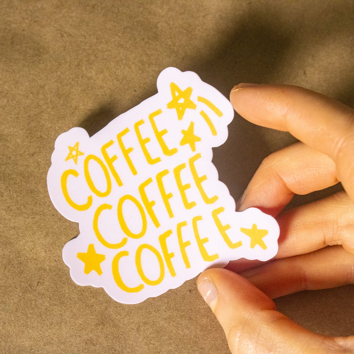 Coffee Coffee Coffee Vinyl Sticker