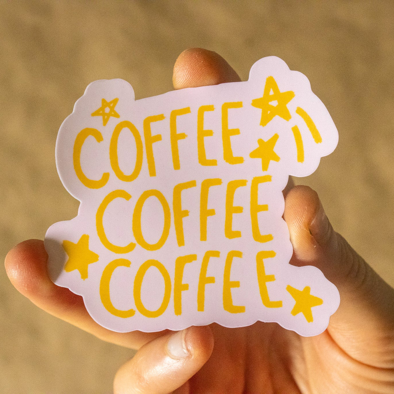 Coffee Coffee Coffee Vinyl Sticker
