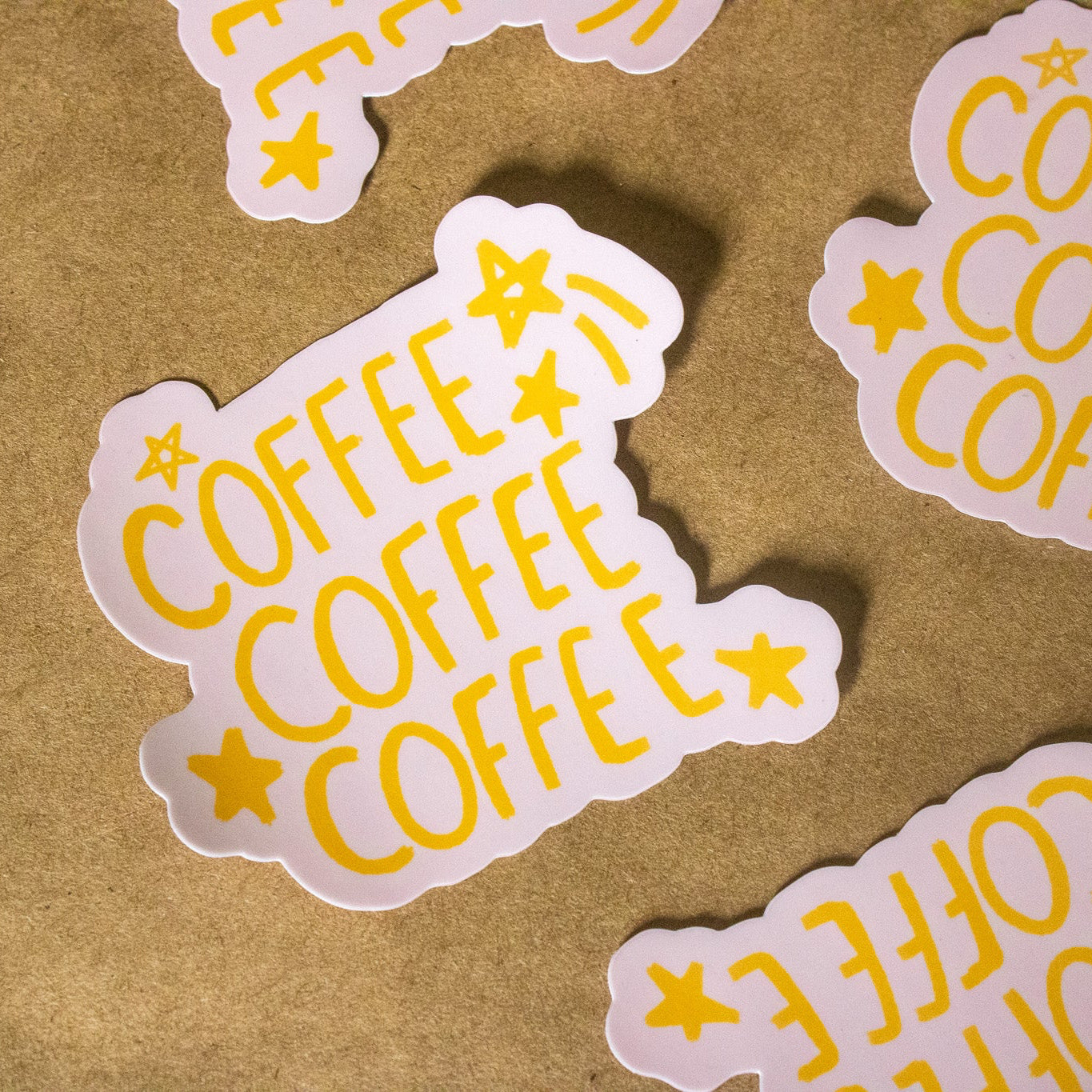 Coffee Coffee Coffee Vinyl Sticker