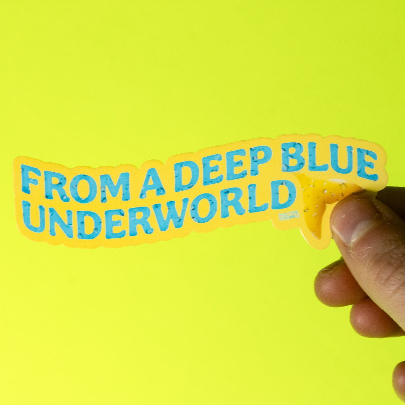 Deep Blue Underworld Mermaid Vinyl Sticker