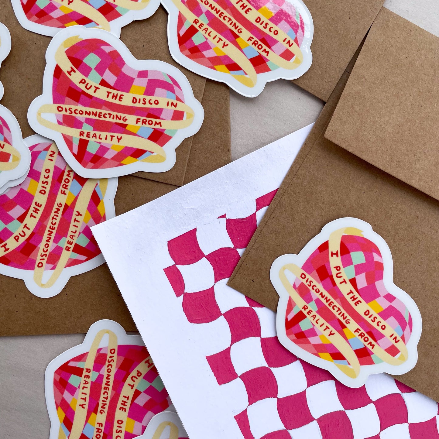 Disco in Disconnecting From Reality Vinyl Sticker