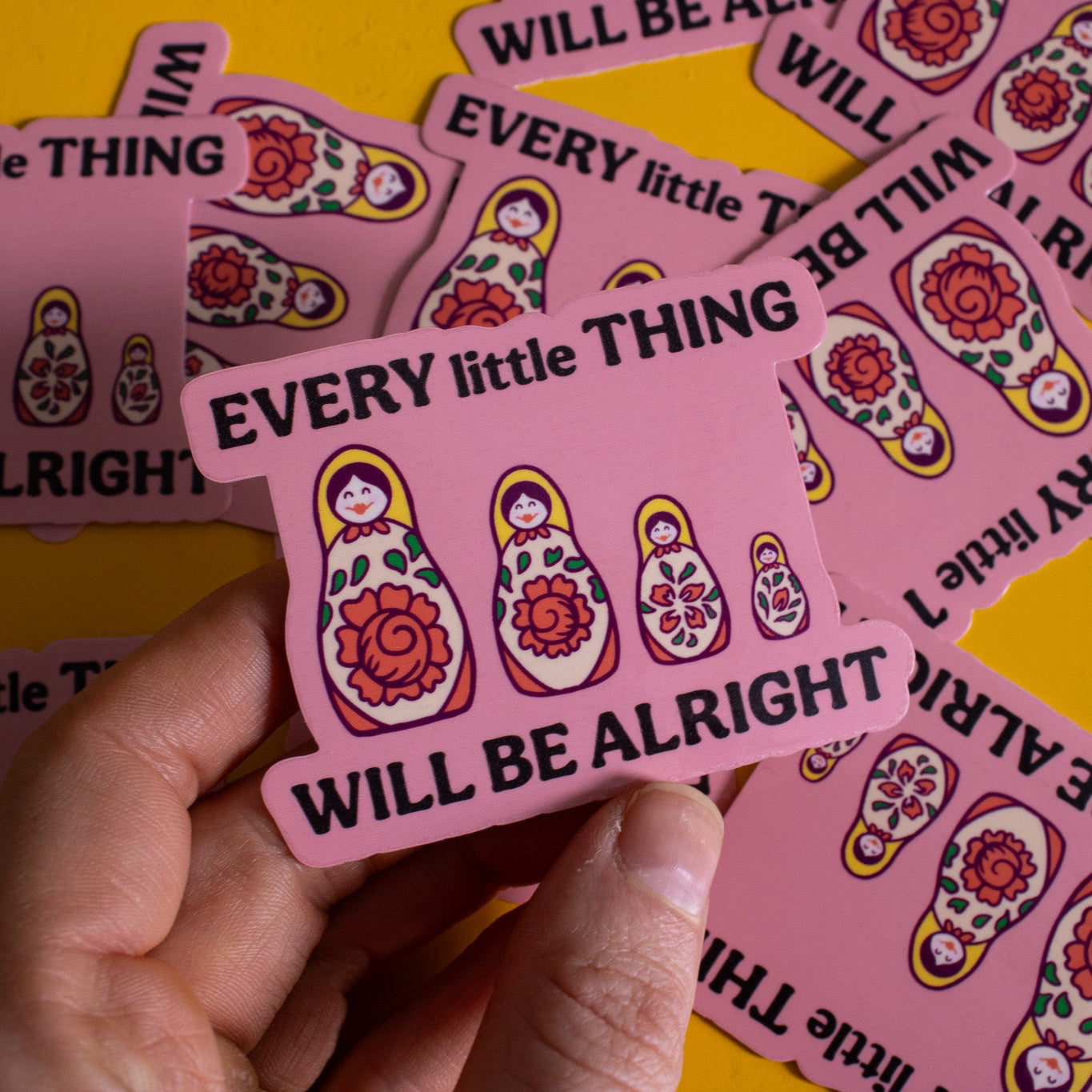 Every Little Thing Russian Dolls Vinyl Sticker