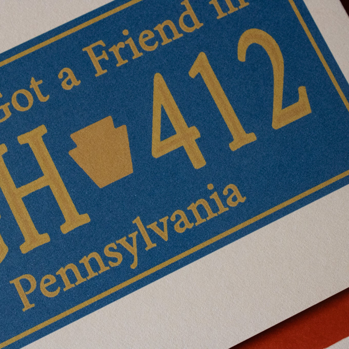 Friend in Pennsylvania Greeting Card