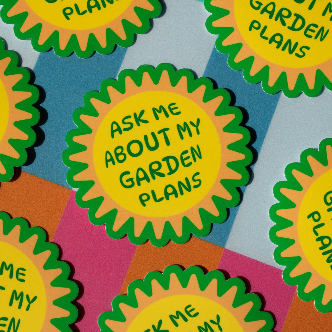 Ask Me About my Garden Plans Vinyl Sticker
