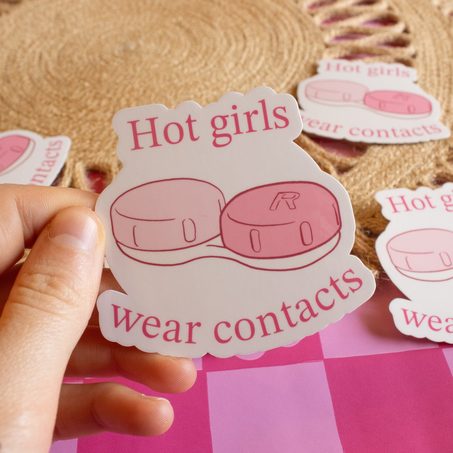 Hot Girls Wear Contacts Vinyl Sticker