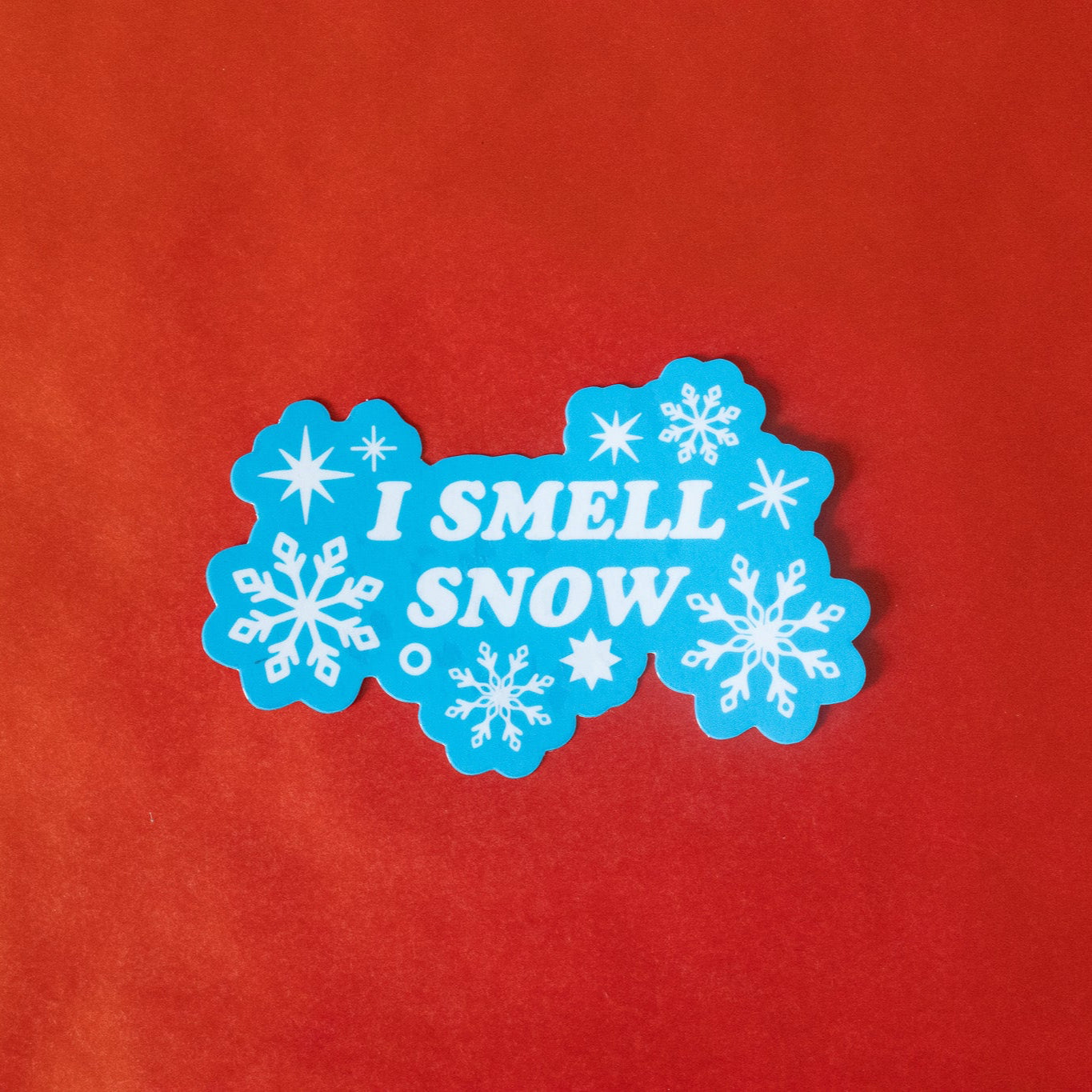 I Smell Snow Winter Vinyl Sticker