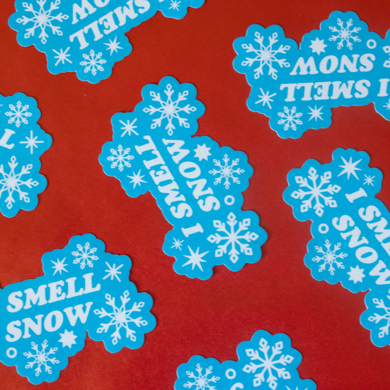 I Smell Snow Winter Vinyl Sticker
