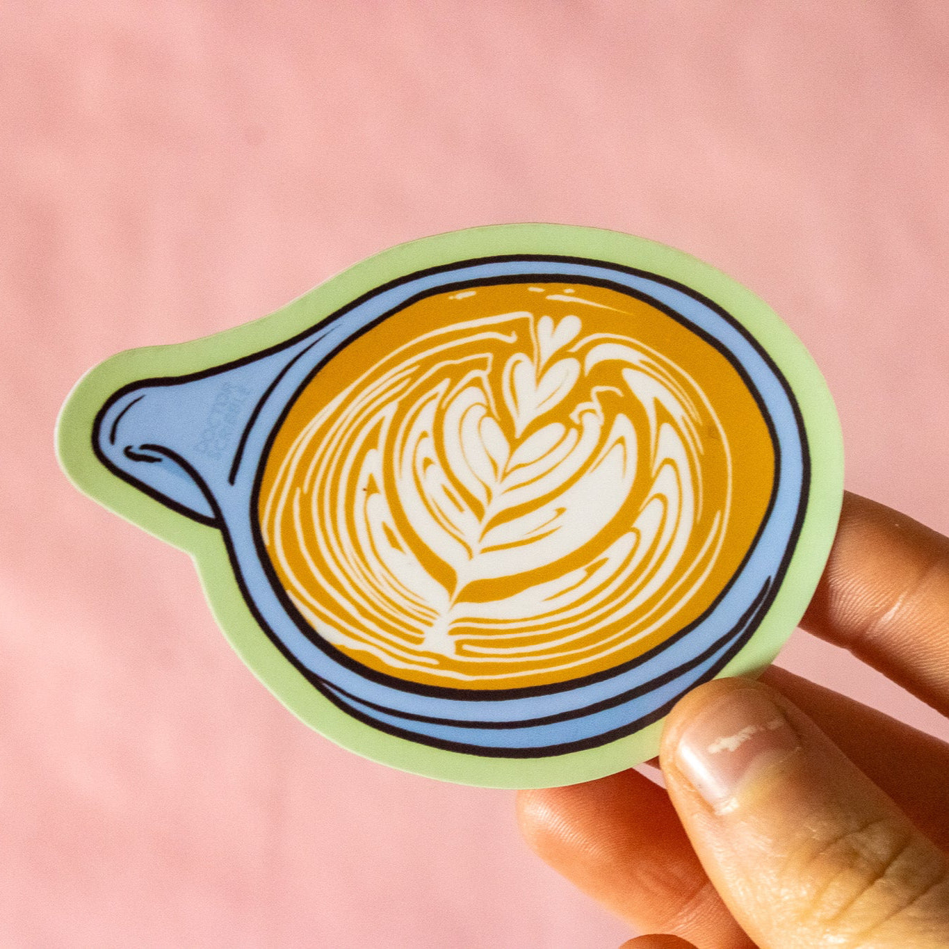Latte Art Vinyl Sticker
