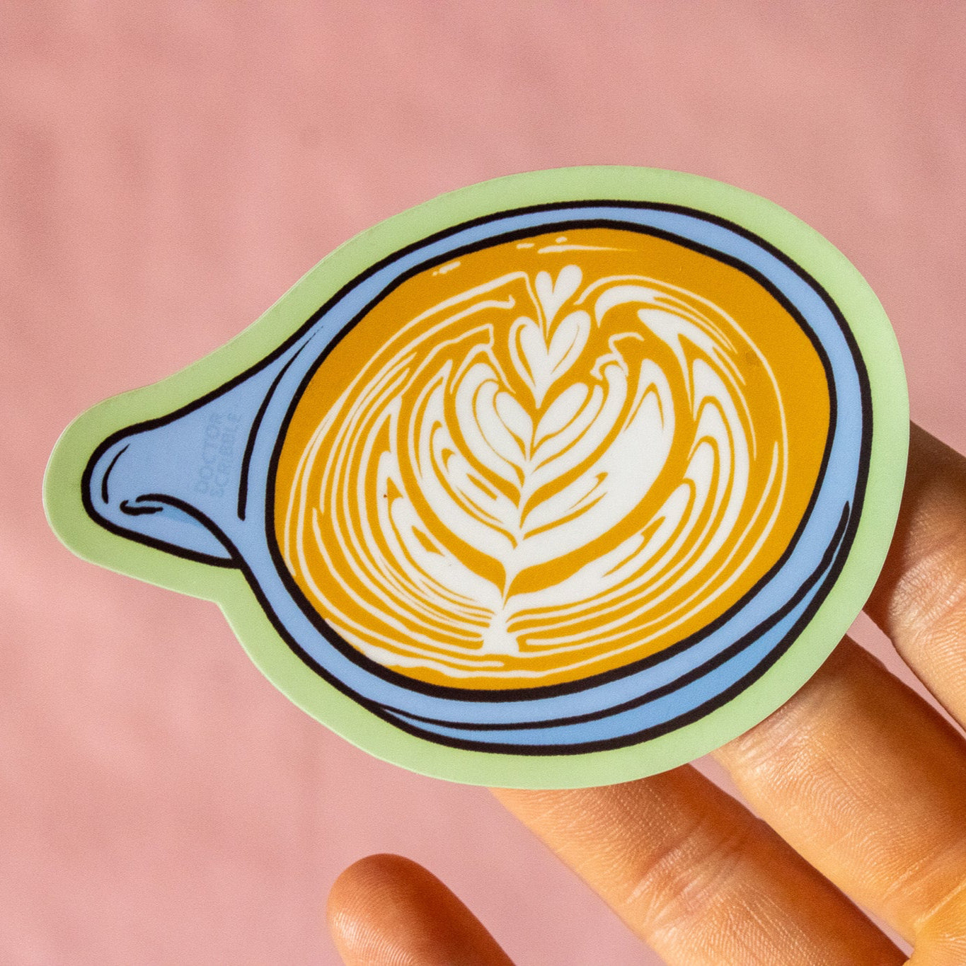 Latte Art Vinyl Sticker