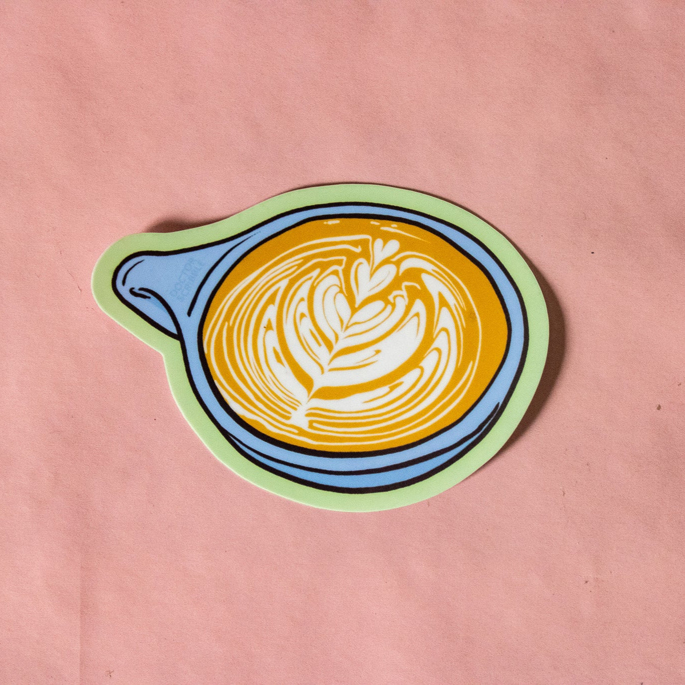 Latte Art Vinyl Sticker