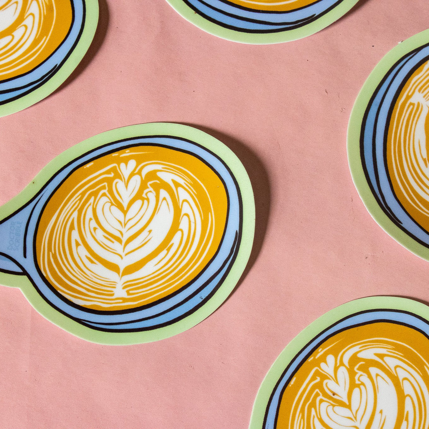 Latte Art Vinyl Sticker