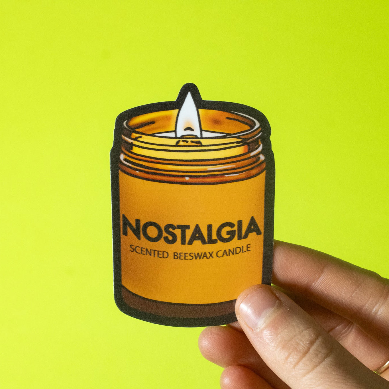 Nostalgia Candle Vinyl Sticker