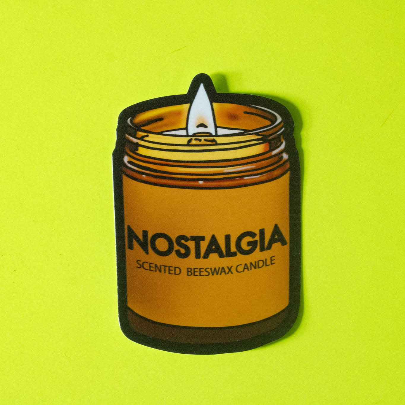 Nostalgia Candle Vinyl Sticker