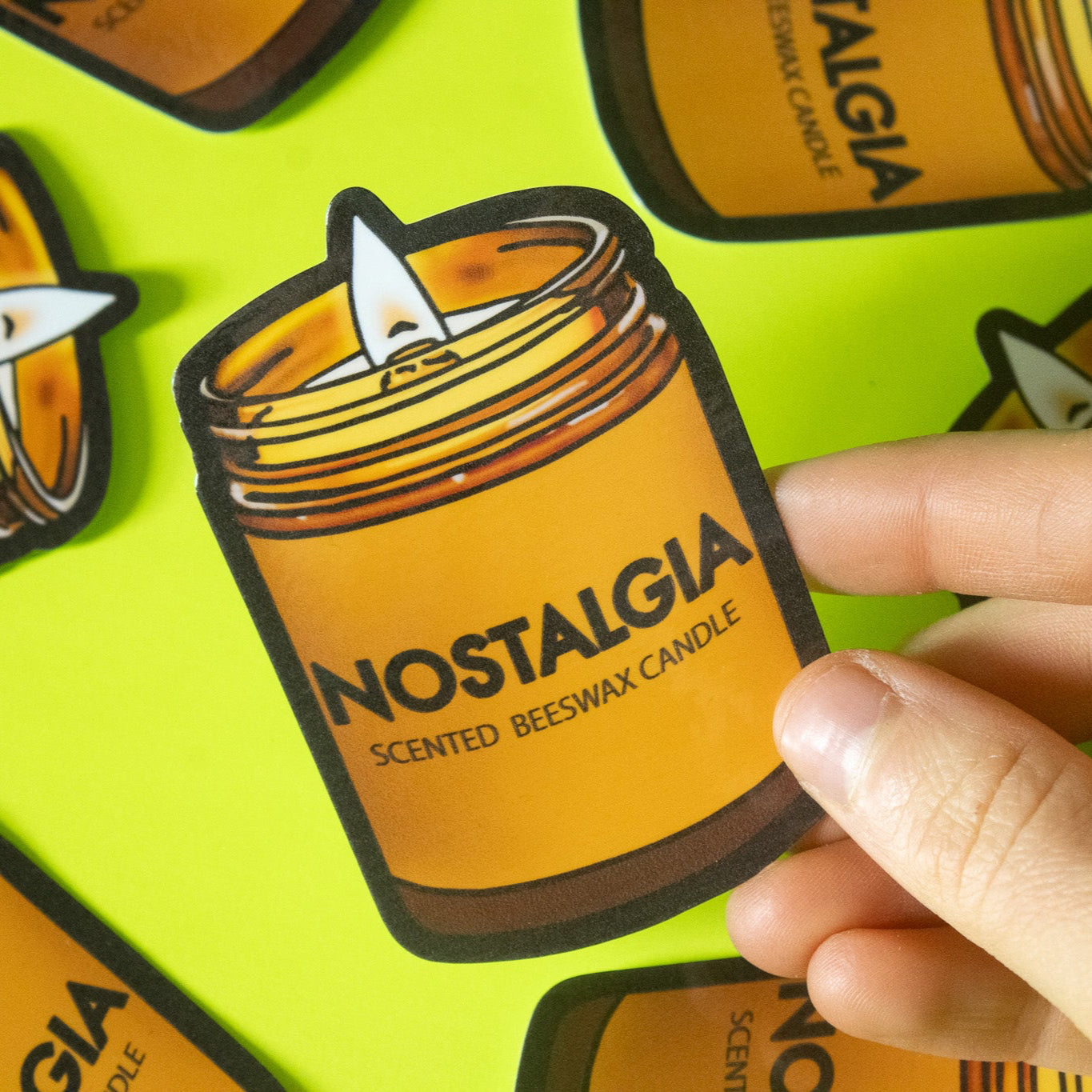 Nostalgia Candle Vinyl Sticker