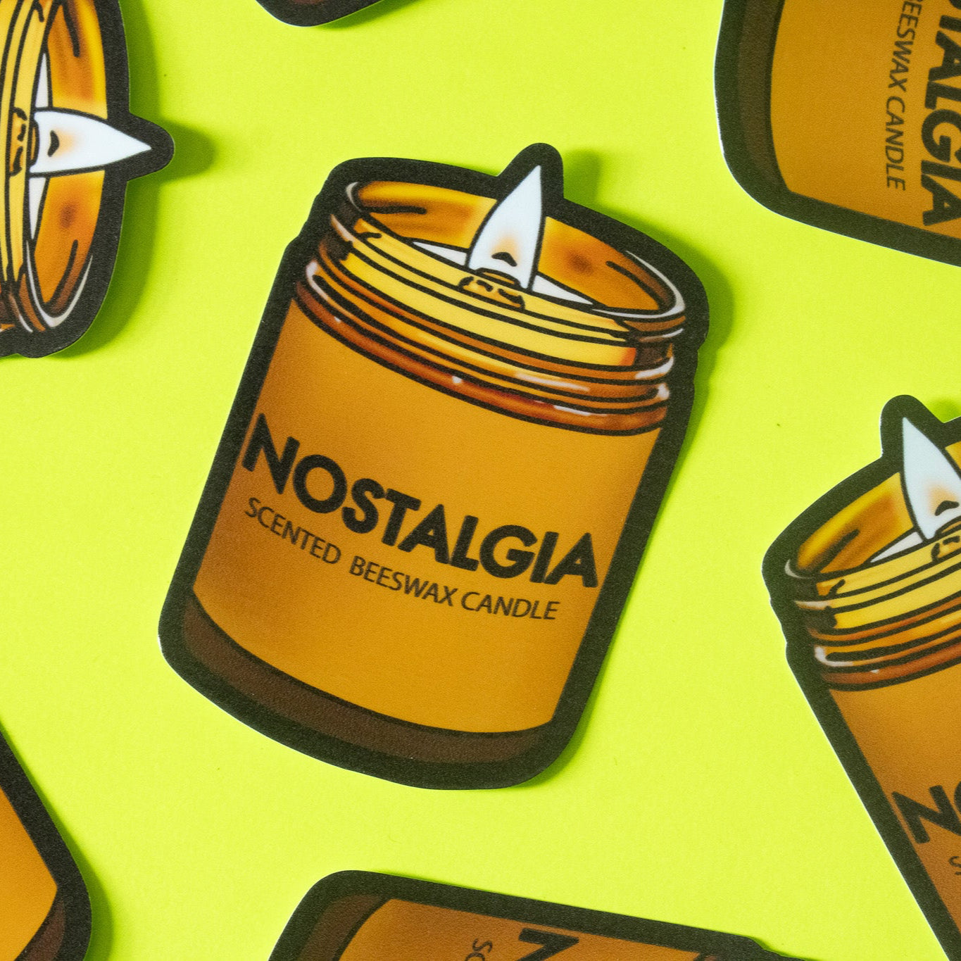 Nostalgia Candle Vinyl Sticker