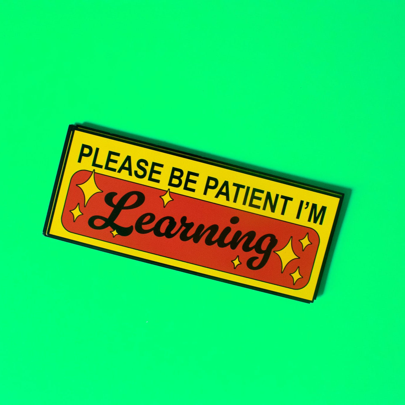 Please Be Patient Student Driver Bumper Magnet