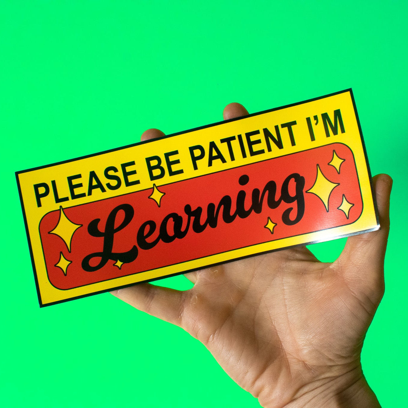 Please Be Patient Student Driver Bumper Magnet