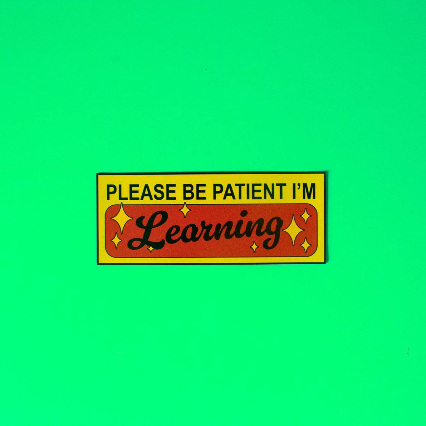 Please Be Patient Student Driver Bumper Magnet