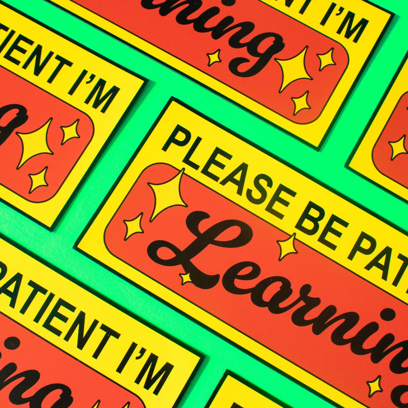 Please Be Patient Student Driver Bumper Magnet