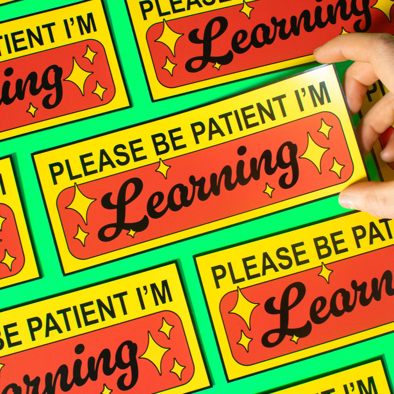 Please Be Patient Student Driver Bumper Magnet