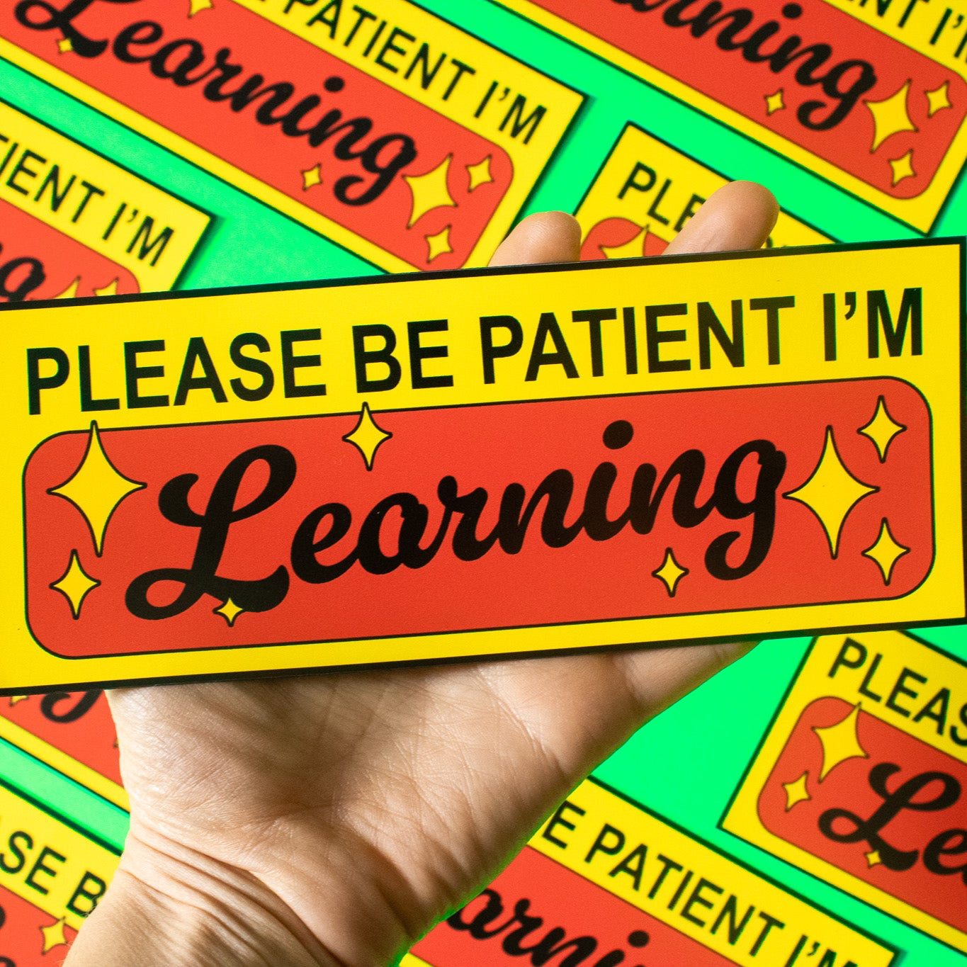 Please Be Patient Student Driver Bumper Magnet