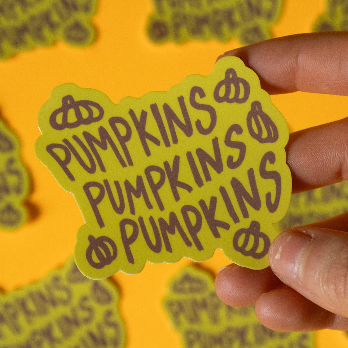 Pumpkins Pumpkins Vinyl Sticker