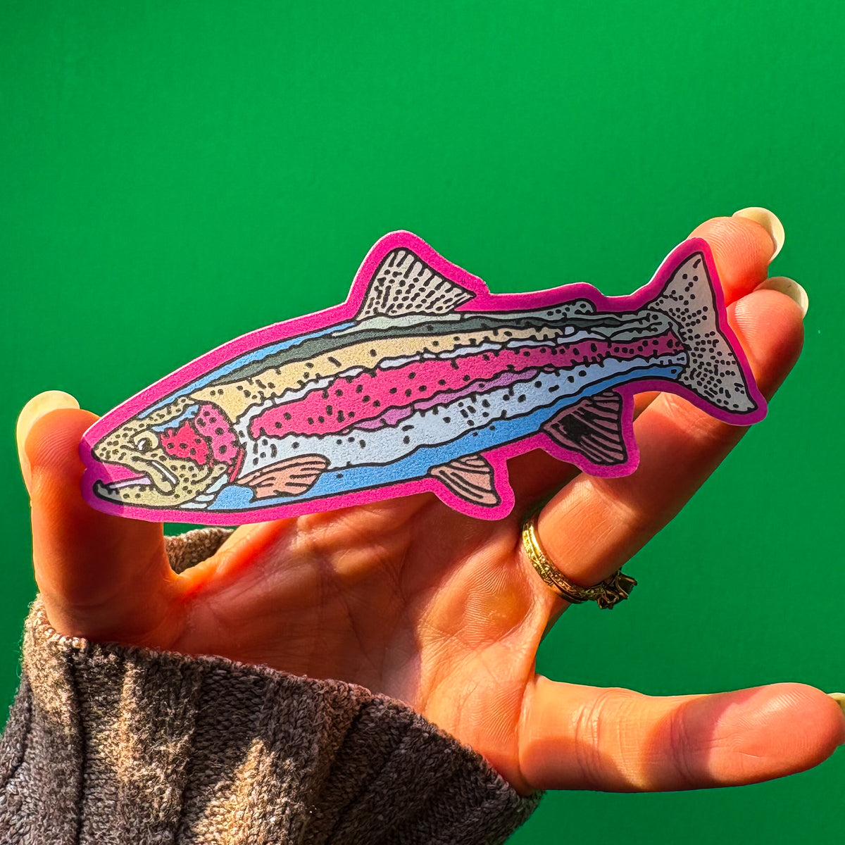 Rainbow Trout Vinyl Sticker