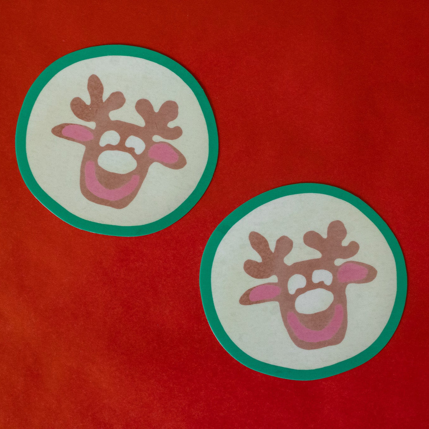 Reindeer Christmas Sugar Cookie Vinyl Sticker