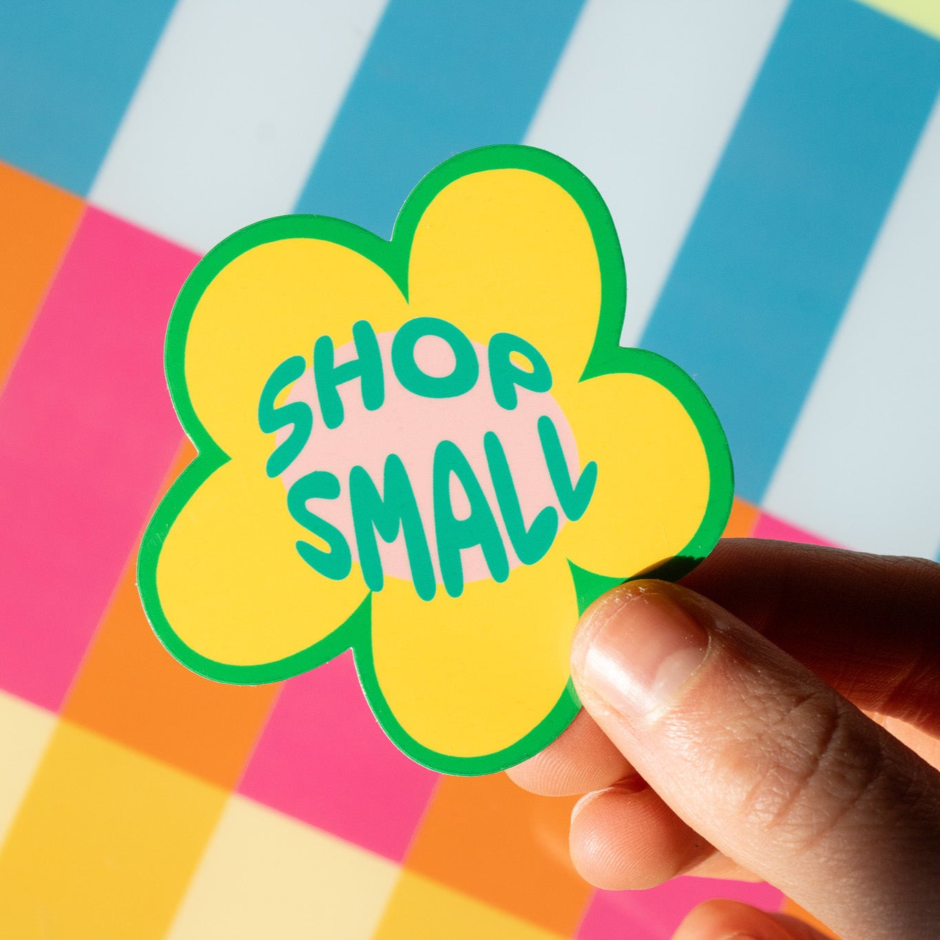 Shop Small Flower Vinyl Sticker