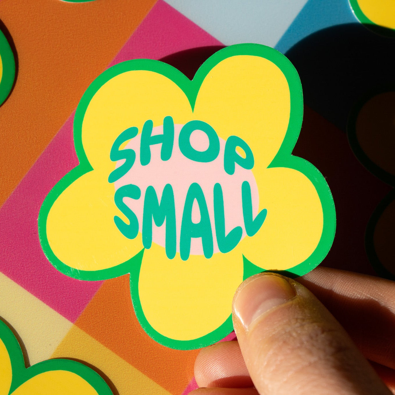 Shop Small Flower Vinyl Sticker