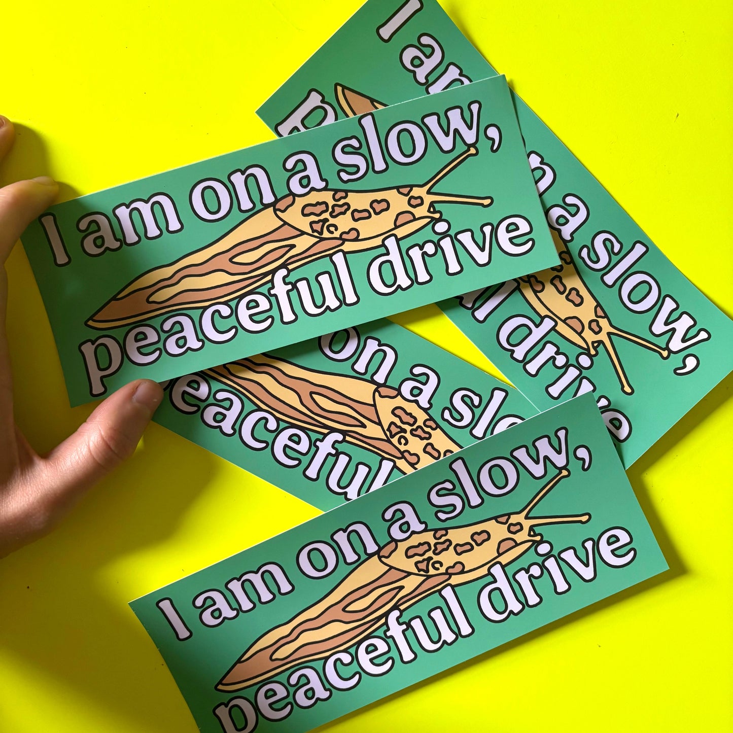 Slow Peaceful Drive Bumper Magnet