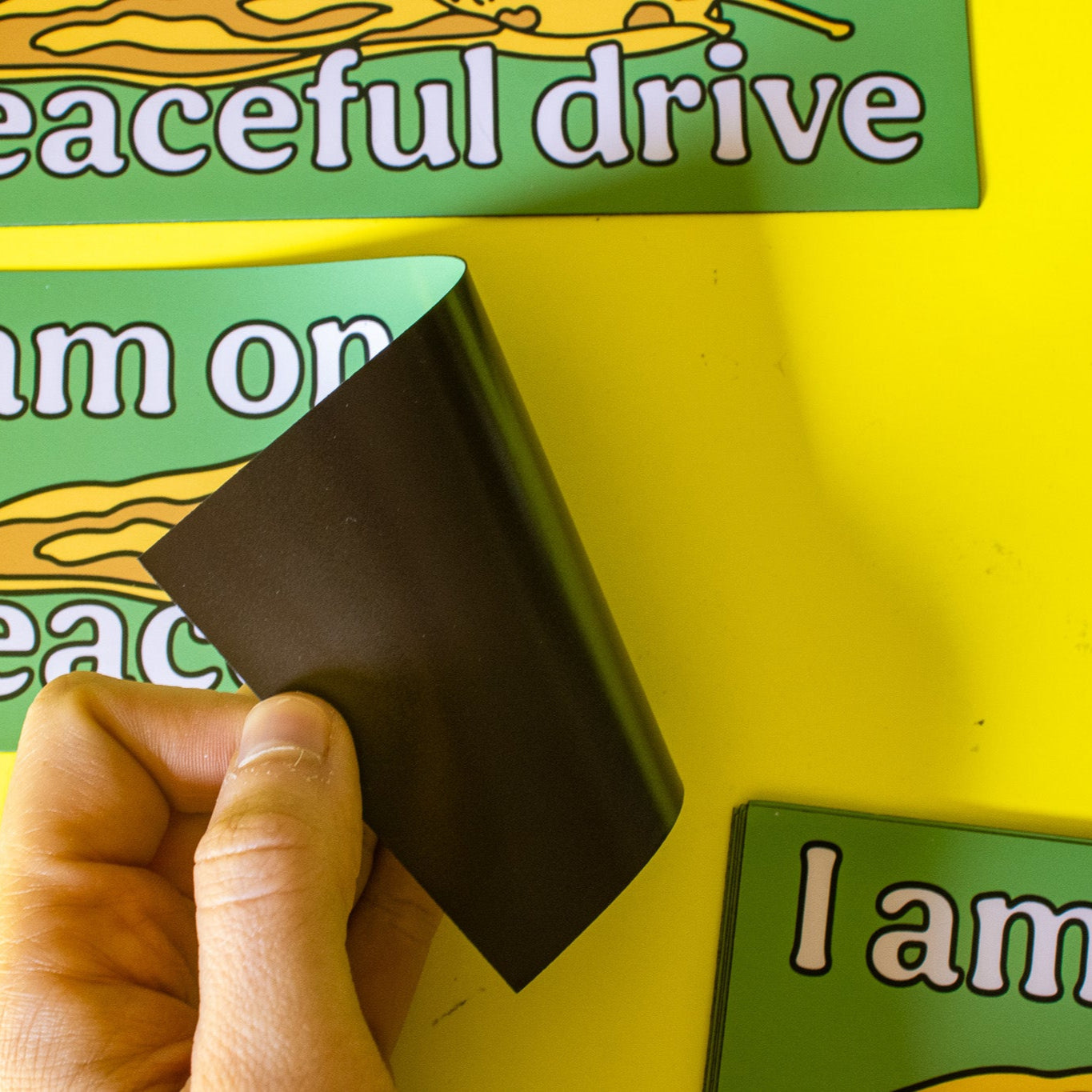 Slow Peaceful Drive Bumper Magnet